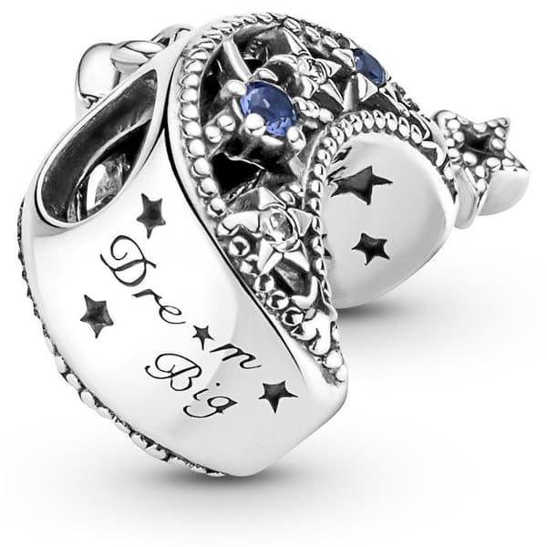 Charm - Charm Stjärna & Månslug - Silver - Blå - Kvinna - Vuxen
