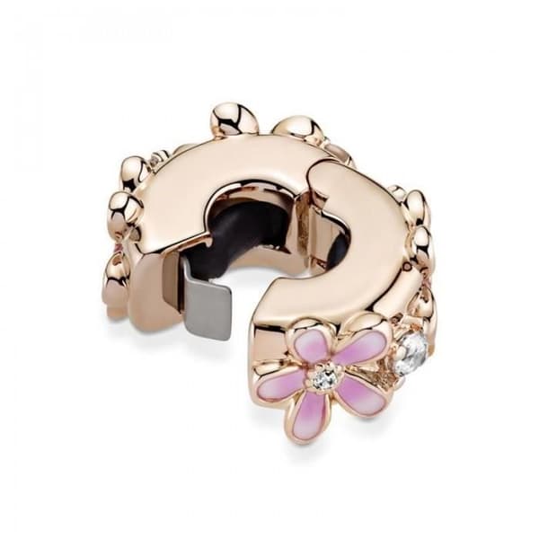 Rosa Daisy Spacer Clip Charm 788809C01