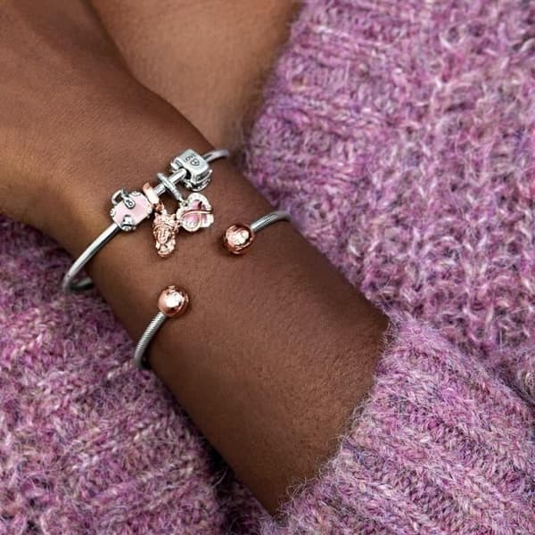 Berlock - PANDORA - Åkpåse - Rosa - Dam - 798063EN24