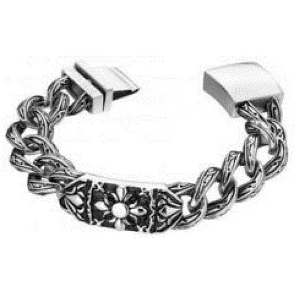 Armband - Polis - Covenant PJ25148BSS01L - Stål - Silver - Stora blomlänkar