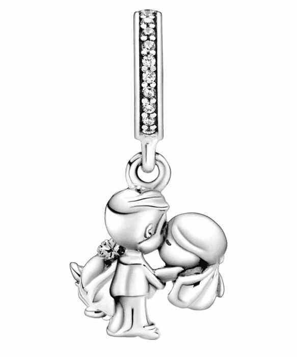 Berlock - Pandora - 798896C01 - Silver - Grå - Dam