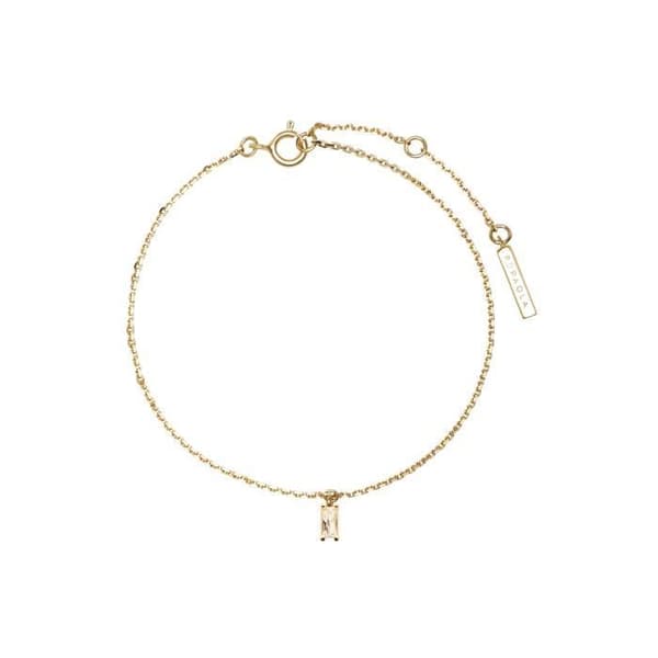 P D Paola 925 Sterling Zilveren Goldkleurige Aisha Asana Armband PU01-067-U (längd: 15,00-18,00 cm)