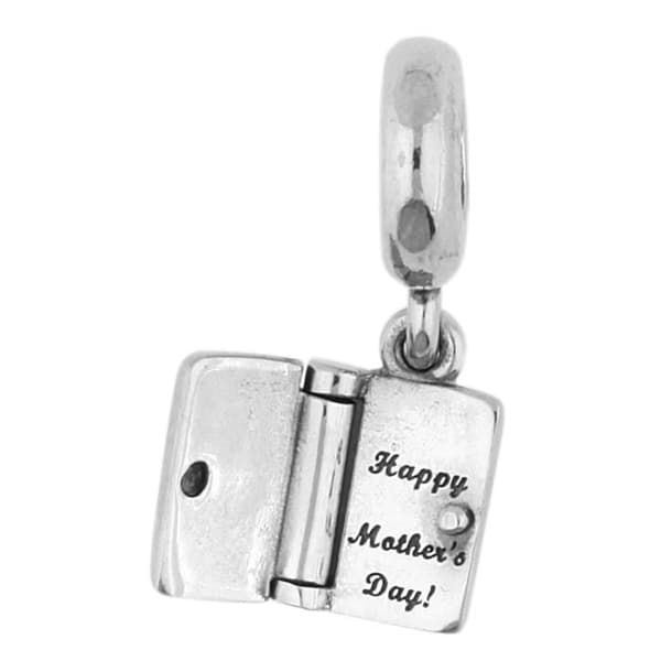 Berlock - Pandora - Vi älskar dig - 925 Silver - 14K guld - 2,5 cm