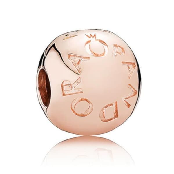 Pandora klämma med Pandora logotyp - PANDORA Rose