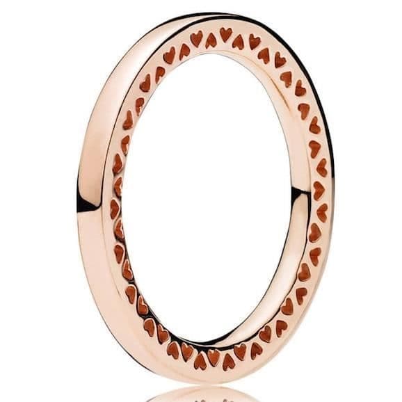 Ring - PANDORA - ROSE CLASSIC HRT - Rose guld - Kvinna - Vuxen