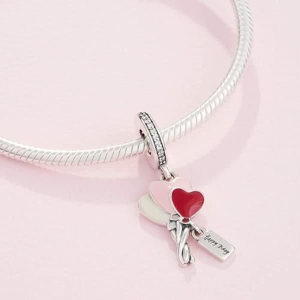 Charm Femme - Pandora - 798076CZ - Silver - Ballonger - Vit zirconia