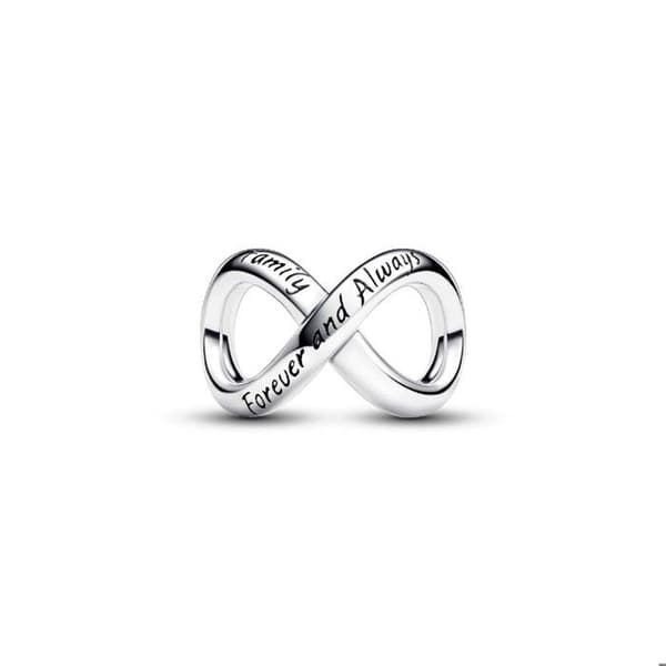 PANDORA Charm Symbol för oändlighet för alltid och alltid