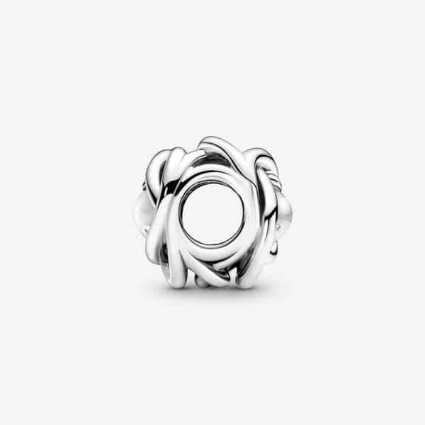 Pandora Eternity Circle Charm med April Birthstone