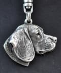 Pikkukuva 8 / 10: Beagle - hopeoitu avaimenperä koiralla, käsilaukkukoriste, Art-Dogin reppuriipus