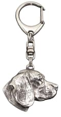 Pikkukuva 2 / 10: Beagle - hopeoitu avaimenperä koiralla, käsilaukkukoriste, Art-Dogin reppuriipus