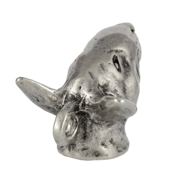Bull terrier, Bull Terrier I - silverpläterad nyckelring med hund, handväska dekoration, ryggsäckshänge från Art-Dog