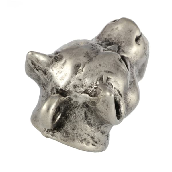 Amerikkalainen staffordshiren terrieri, Amstaff, Amstaf - hopeoitu avaimenperä koiralla, käsilaukun koristelu, reppuriipus by Art-Dog