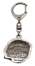 Pikkukuva 3 / 10: Bordeaux Dog, Dogue de Bordeaux, Ranskan mastiffi I - hopeoitu avaimenperä koiralla, käsilaukun koristelu, reppuriipus Art-Dog