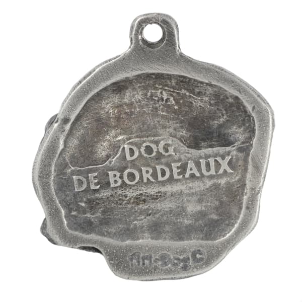 Bordeaux Dog, Dogue de Bordeaux, Ranskan mastiffi I - hopeoitu avaimenperä koiralla, käsilaukun koristelu, reppuriipus Art-Dog