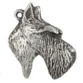Miniatyrbild 5 av 10: Skotsk terrier, Aberdeen Terrier - silverpläterad nyckelring med hund, handväska dekoration, ryggsäckshänge från Art-Dog