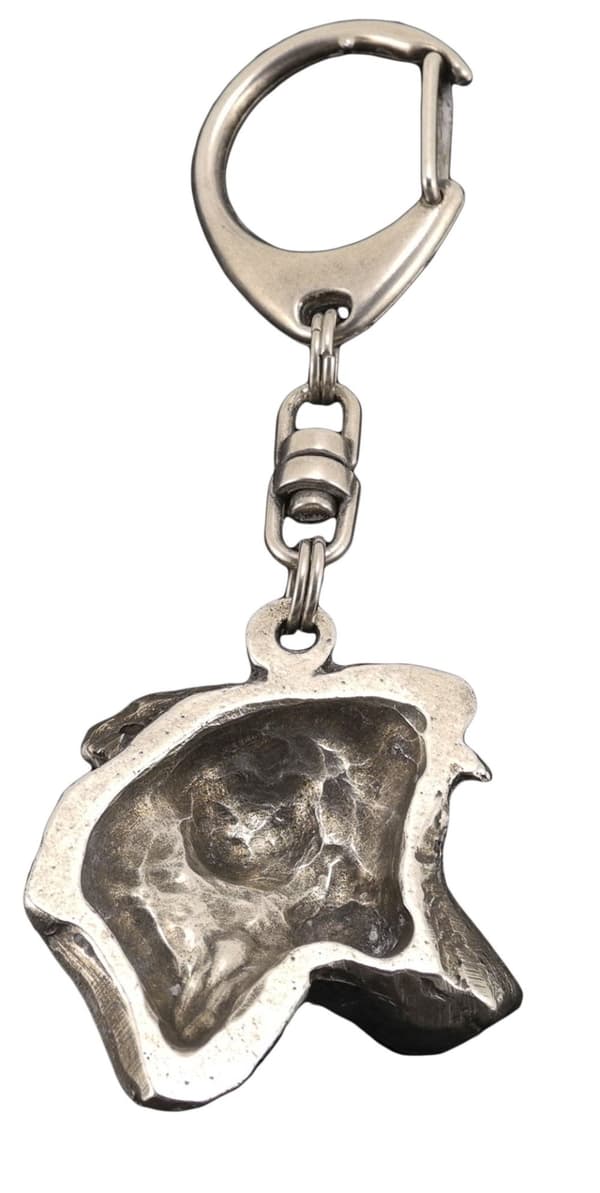 Jack Russell Terrier - silverpläterad nyckelring med hund, handväska dekoration, ryggsäckshänge från Art-Dog