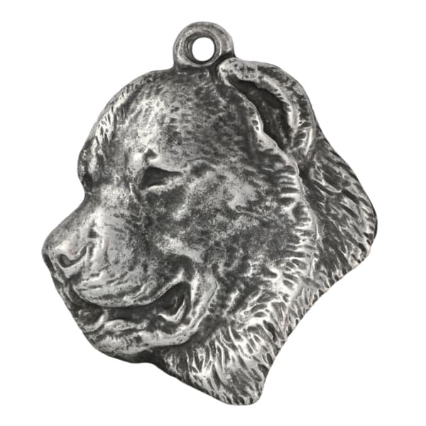Keski-Aasianpaimenkoira - hopeoitu avaimenperä koiralla, käsilaukun koristelu, reppuriipus Art-Dogilta