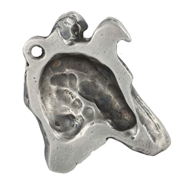 Korthårig skotsk herde, korthårig collie - silverpläterad nyckelring med hund, handväska dekoration, ryggsäckshänge från Art-Dog