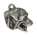 Miniatyrbild 7 av 11: Rottweiler - silverpläterad nyckelring med hund, handväska dekoration, ryggsäckshänge från Art-Dog