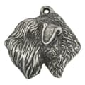 Miniatyrbild 5 av 9: Irländsk mjuk belagd wheaten terrier, Wheaten terrier - silverpläterad nyckelring med hund, handväska dekoration, ryggsäckshänge från Art-Dog