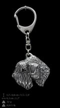 Miniatyrbild 9 av 9: Irländsk mjuk belagd wheaten terrier, Wheaten terrier - silverpläterad nyckelring med hund, handväska dekoration, ryggsäckshänge från Art-Dog