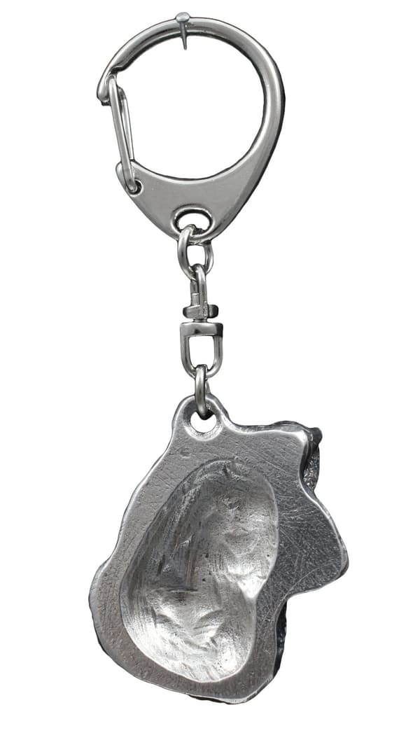 Schnauzer, Schnauzer IV - silverpläterad nyckelring med hund, handväska dekoration, ryggsäckshänge från Art-Dog