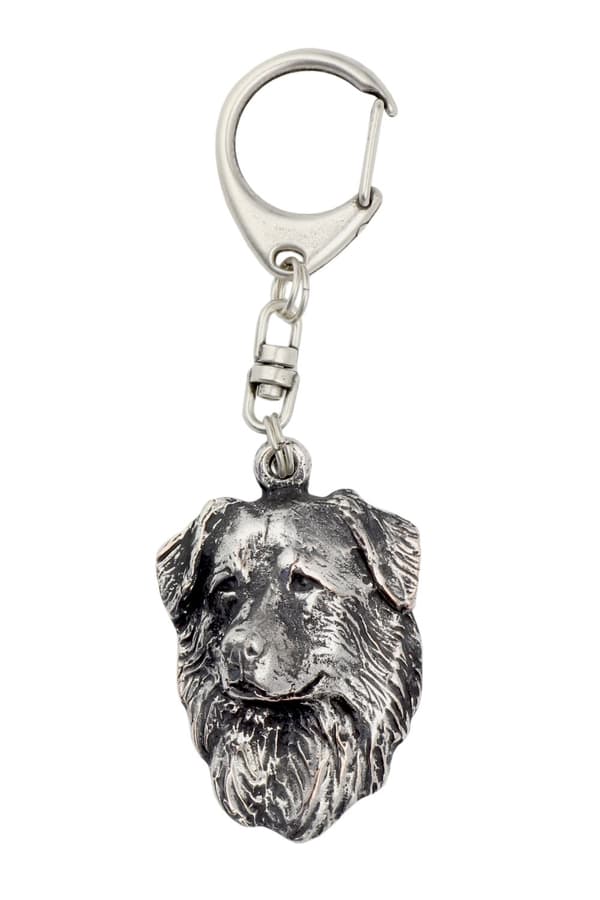 Dutch Shepherd Dog II - silverpläterad nyckelring med hund, handväska dekoration, ryggsäckshänge från Art-Dog