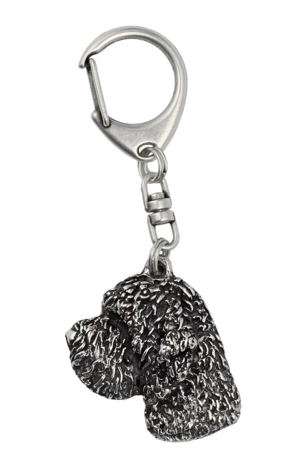 Lagotto Romagnolo - silverpläterad nyckelring med hund, handväska dekoration, ryggsäckshänge från Art-Dog