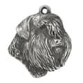 Miniatyrbild 5 av 6: Bouvier des Flandres - silverpläterad hundnyckelring, handväska dekoration, ryggsäckshänge från Art-Dog