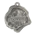 Miniatyrbild 6 av 6: Bouvier des Flandres - silverpläterad hundnyckelring, handväska dekoration, ryggsäckshänge från Art-Dog