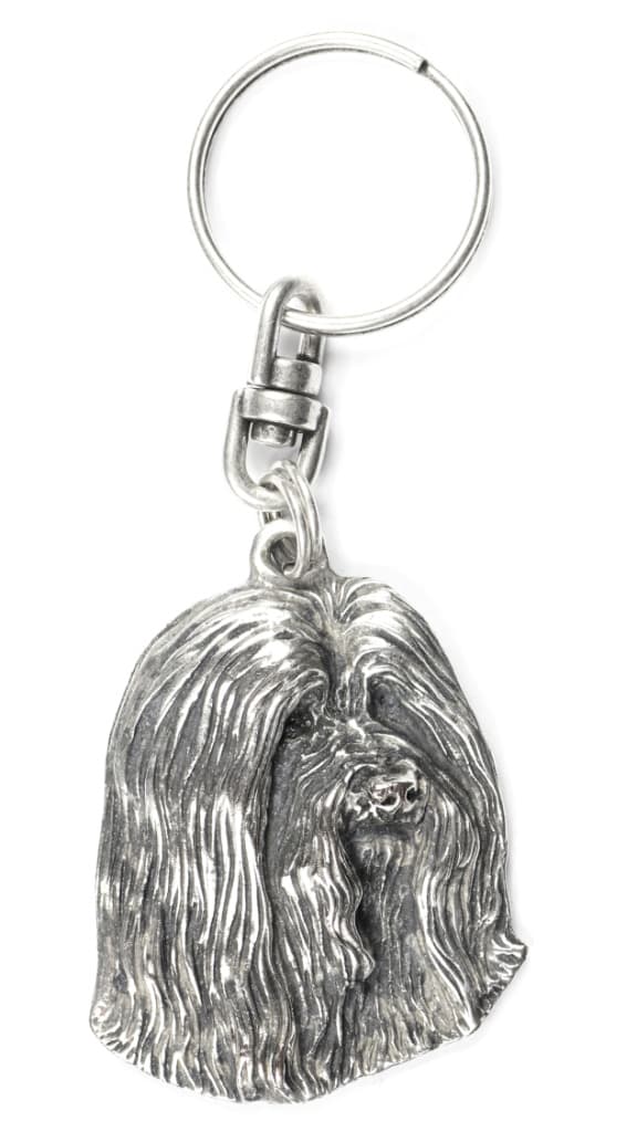 Partacollie, Highland Collie - hopeoitu koiran avaimenperä, käsilaukun koristelu, reppuriipus Art-Dogilta