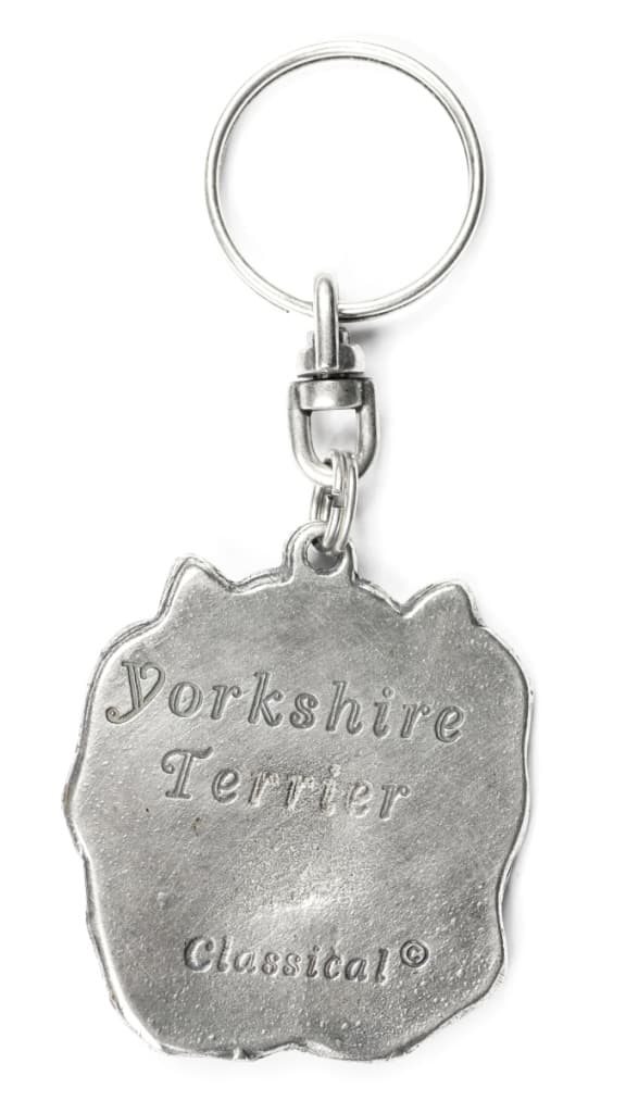 Yorkshire Terrier, York, York, Yorkie I - silverpläterad hundnyckelring, handväska dekoration, ryggsäckshänge från Art-Dog
