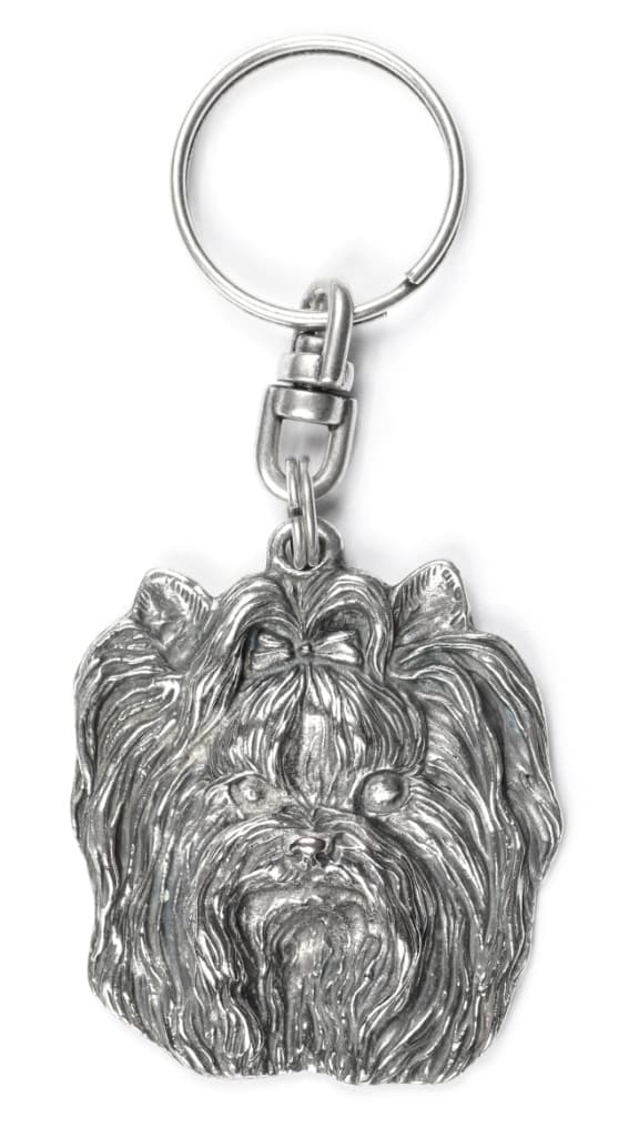 Yorkshire Terrier, York, York, Yorkie I - silverpläterad hundnyckelring, handväska dekoration, ryggsäckshänge från Art-Dog