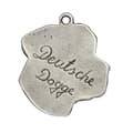 Miniatyrbild 6 av 6: Great Dane II - silverpläterad hundnyckelring, handväska dekoration, ryggsäckshänge från Art-Dog