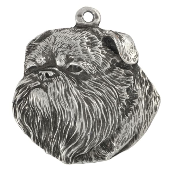 Brysselin griffon, Griffon bruxellois I - hopeoitu avaimenperä koiralla, käsilaukun koristelu, reppuriipus Art-Dog