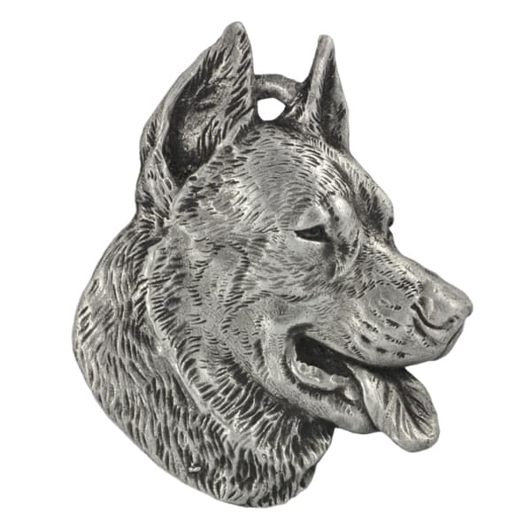 Beauceron ranskanpaimenkoira - hopeoitu koiran avaimenperä, käsilaukun koristelu, reppuriipus Art-Dogilta