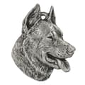 Pikkukuva 5 / 6: Beauceron ranskanpaimenkoira - hopeoitu koiran avaimenperä, käsilaukun koristelu, reppuriipus Art-Dogilta
