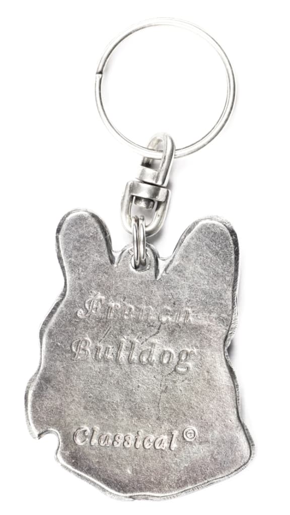 French bulldog I - silverpläterad hundnyckelring, handväska dekoration, ryggsäckshänge från Art-Dog