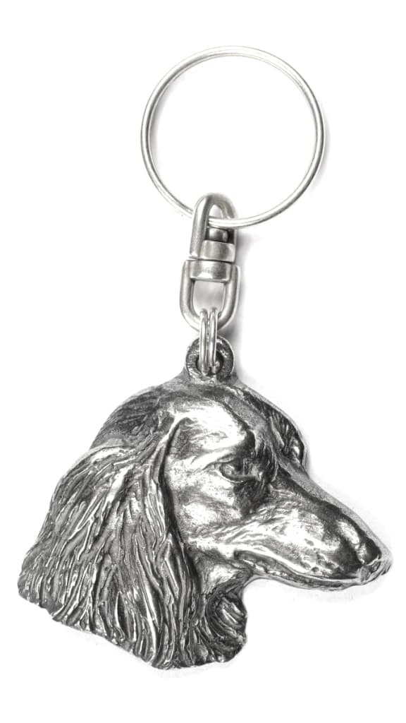 Tax - silverpläterad hundnyckelring, handväska dekoration, ryggsäckshänge från Art-Dog
