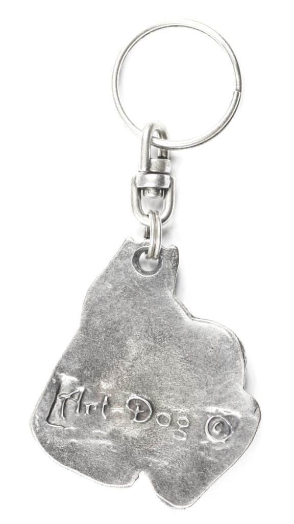 Schnauzer, Schnauzer I - silverpläterad hundnyckelring, handväska dekoration, ryggsäckshänge från Art-Dog