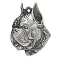 Pikkukuva 5 / 6: Boxer, Boxer II - hopeoitu koiran avaimenperä, käsilaukun koristelu, reppuriipus Art-Dogilta