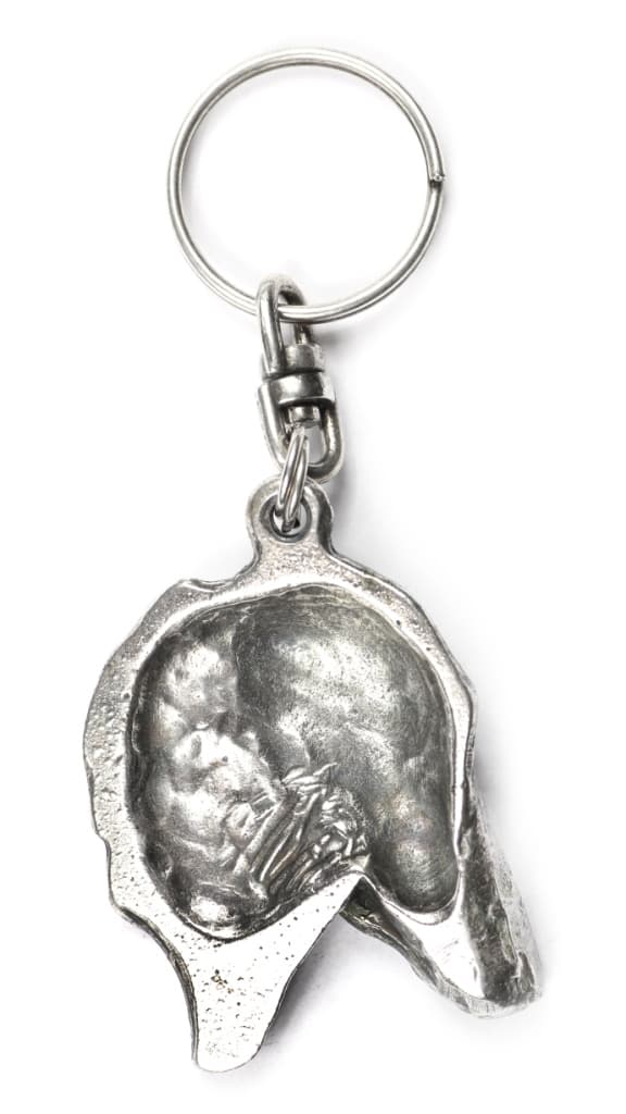 African Greyhound, Azawakh II - silverpläterad hundnyckelring, handväska dekoration, ryggsäckshänge från Art-Dog