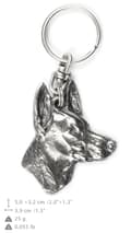 Miniatyrbild 4 av 6: Faraos hund, maltesisk vinthund - silverpläterad hundnyckelring, handväska dekoration, ryggsäckshänge från Art-Dog