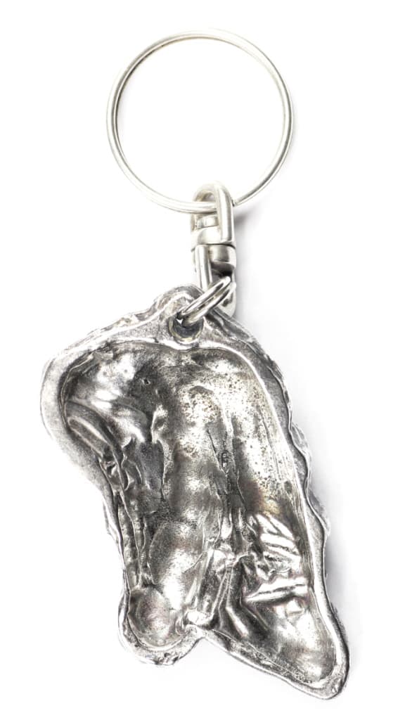 Frieserhäst - silverpläterad hästnyckelring, handväska dekoration, ryggsäckshänge från Art-Dog