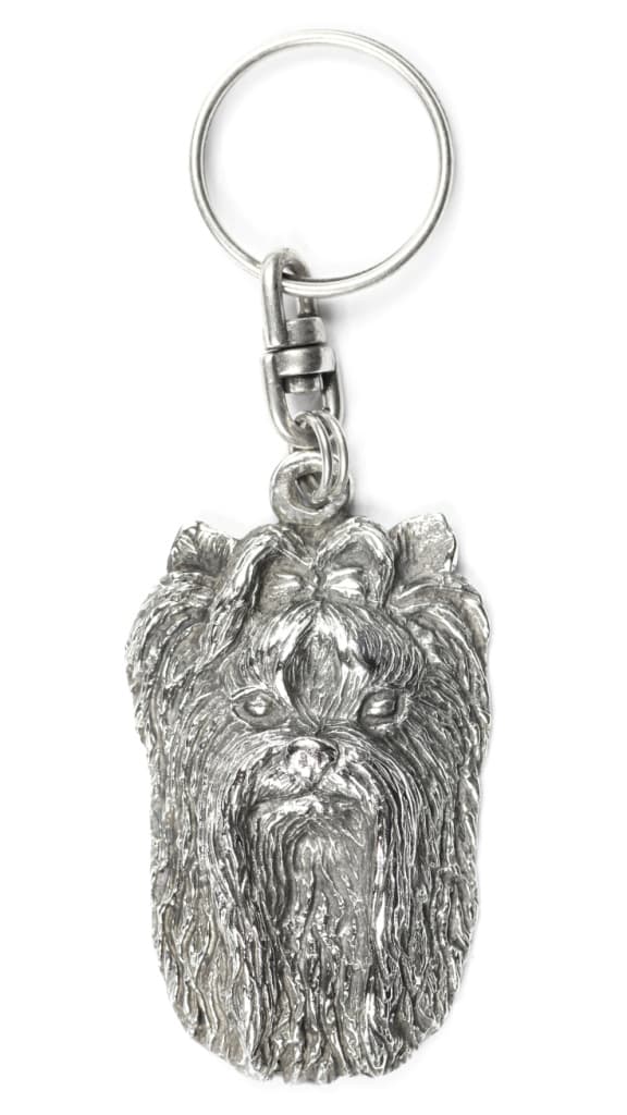 Yorkshire Terrier, York, York, Yorkie II - silverpläterad hundnyckelring, handväska dekoration, ryggsäckshänge från Art-Dog