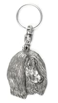 Miniatyrbillede 2 af 6: Afghan Hound II - forsølvet hundenøglering, håndtaskedekoration, rygsækvedhæng fra Art-Dog
