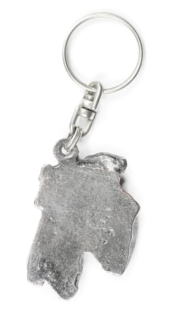 Airedale Terrier, Waterside Terrier - silverpläterad hundnyckelring, handväska dekoration, ryggsäckshänge från Art-Dog