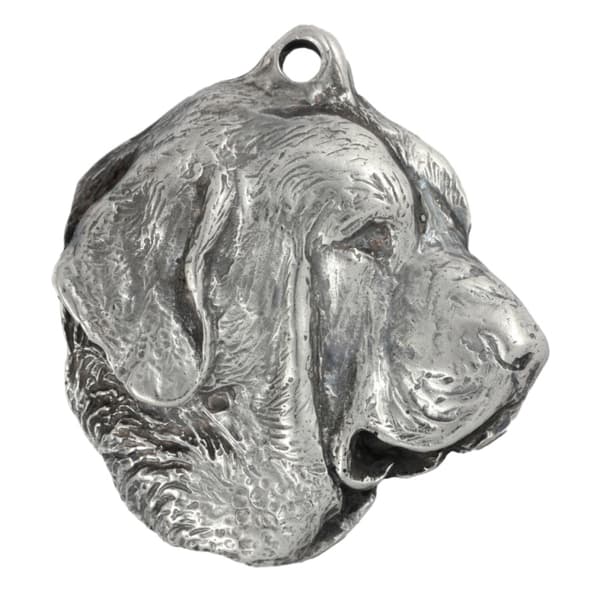 Spanish Mastiff - silverpläterad hundnyckelring, handväska dekoration, ryggsäckshänge från Art-Dog