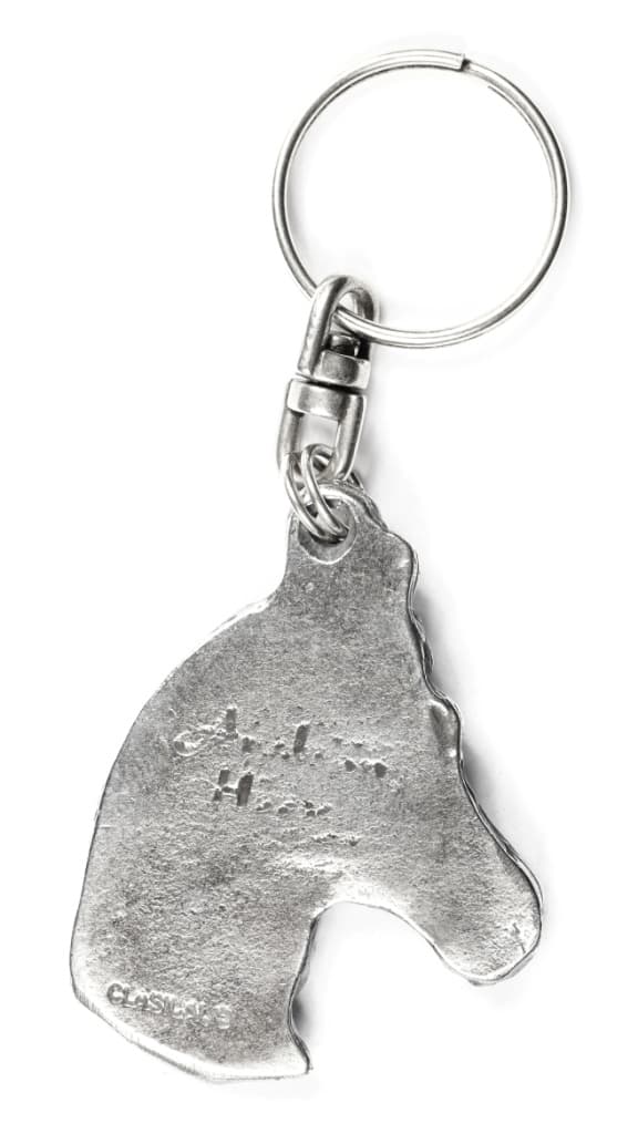 Arabisk häst - silverpläterad hästnyckelring, handväska dekoration, ryggsäckshänge från Art-Dog