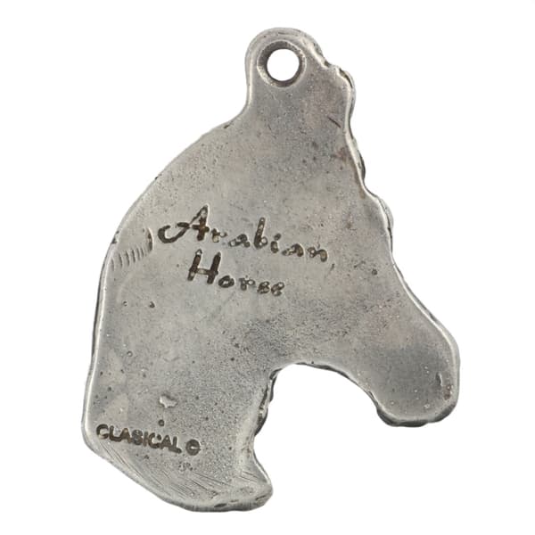 Arabisk häst - silverpläterad hästnyckelring, handväska dekoration, ryggsäckshänge från Art-Dog
